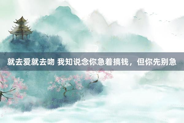 就去爱就去吻 我知说念你急着搞钱，但你先别急