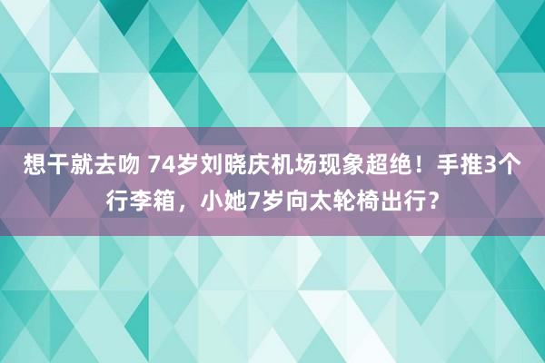 想干就去吻 74岁刘晓庆机场现象超绝！手推3个行李箱，小她7岁向太轮椅出行？