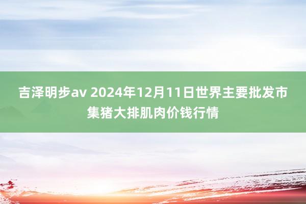 吉泽明步av 2024年12月11日世界主要批发市集猪大排肌肉价钱行情