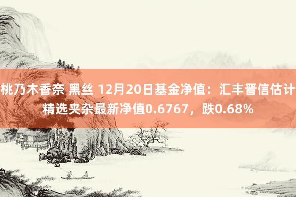 桃乃木香奈 黑丝 12月20日基金净值：汇丰晋信估计精选夹杂最新净值0.6767，跌0.68%