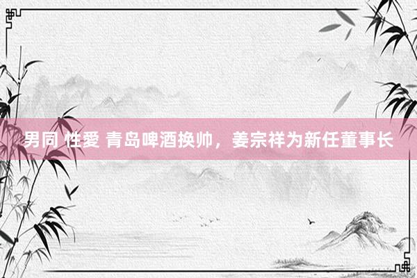 男同 性愛 青岛啤酒换帅，姜宗祥为新任董事长