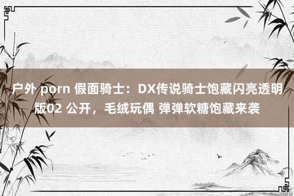 户外 porn 假面骑士：DX传说骑士饱藏闪亮透明版02 公开，毛绒玩偶 弹弹软糖饱藏来袭