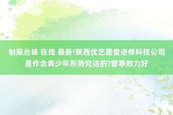 制服丝袜 在线 最新!陕西优艺墨堂进修科技公司是作念青少年形势究诘的?管事效力好