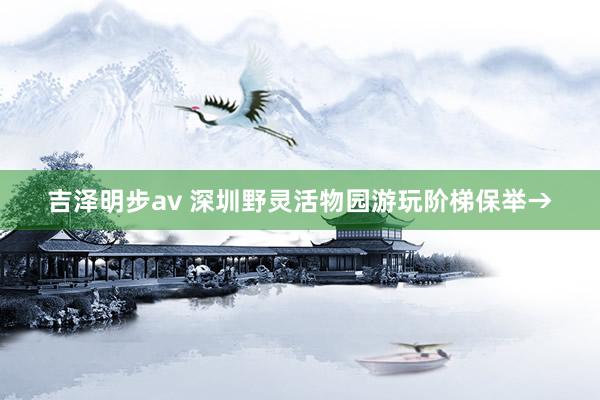 吉泽明步av 深圳野灵活物园游玩阶梯保举→