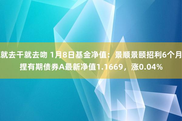 就去干就去吻 1月8日基金净值：景顺景颐招利6个月捏有期债券A最新净值1.1669，涨0.04%