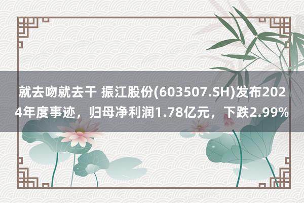 就去吻就去干 振江股份(603507.SH)发布2024年度事迹，归母净利润1.78亿元，下跌2.99%