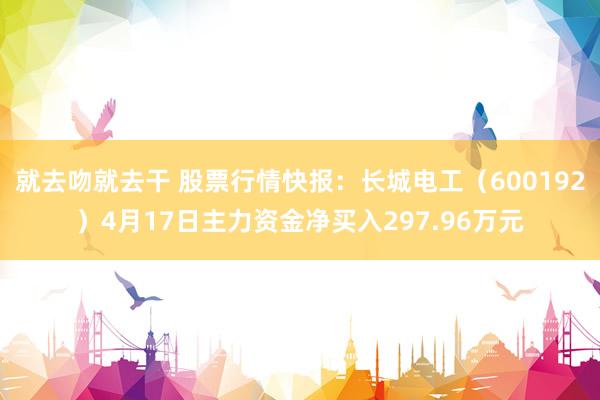 就去吻就去干 股票行情快报：长城电工（600192）4月17日主力资金净买入297.96万元