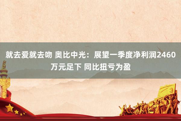 就去爱就去吻 奥比中光：展望一季度净利润2460万元足下 同比扭亏为盈